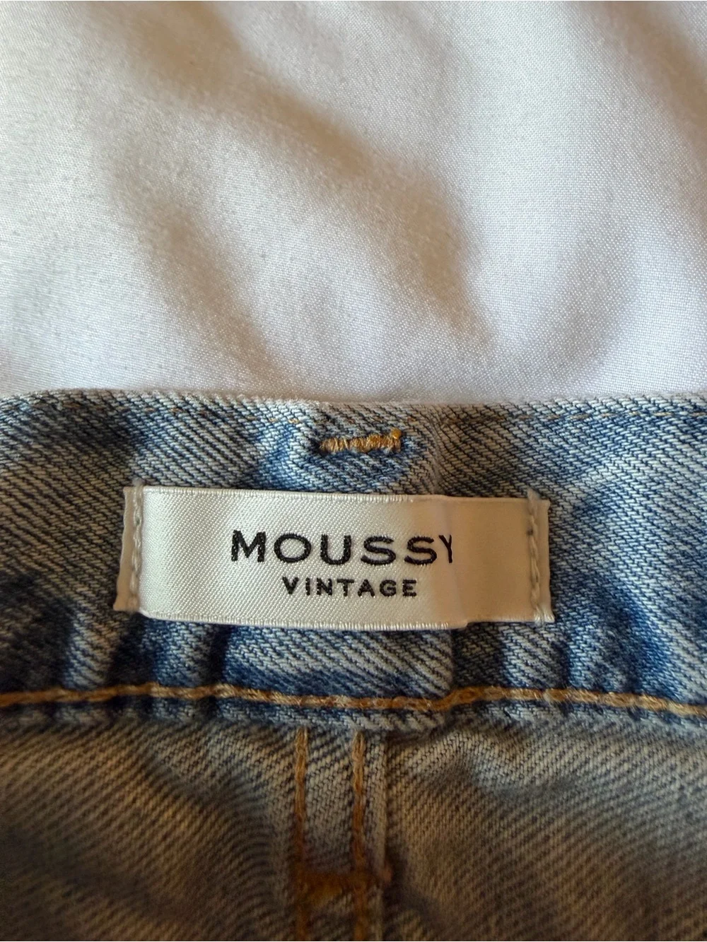 Moussy Vintage Light Blue Distressed Denim Shorts - Women's